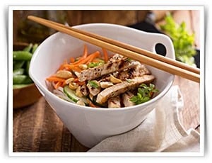 Satay Pork Salad Bowl