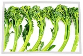 Sprouting Broccoli with Tahini Dressing