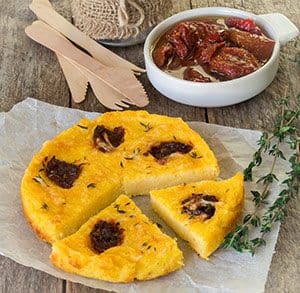 Baked Polenta with Sundried Tomatoes