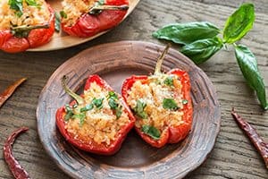 Cheesy Stuffed Capsicums
