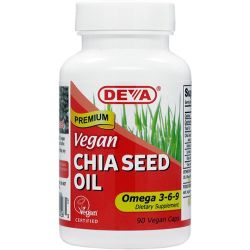 Deva Chia Seed Oil  500 mg 90 caps