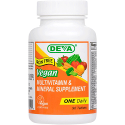 Deva 1-A-Day Multi Vitamin & Mineral (Iron-Free) 90 tabs