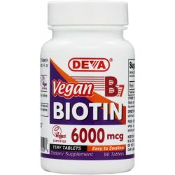 Deva Nutrition Biotin 6000 mcg