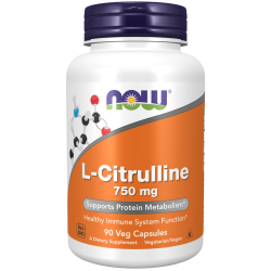 Now Foods L-Citrulline 750mg Supplement Facts