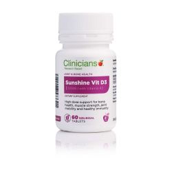 Clinicians Sunshine Vitamin D3 1000 IU with Vitamin K2 60 tabs