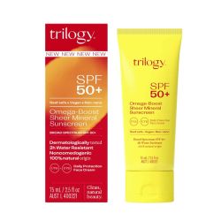 Trilogy Skincare, SPF50+ Omega Boost Sheer Mineral Sunscreen