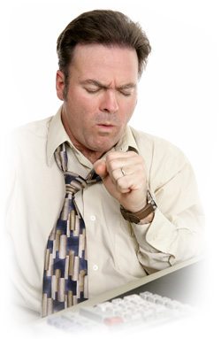 Man Coughing
