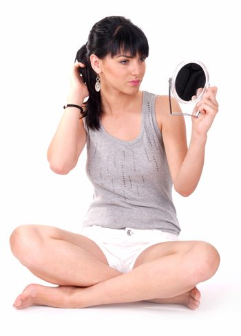 Girl Looking in the Mirror