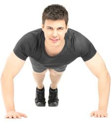 Man Doing Push-Ups