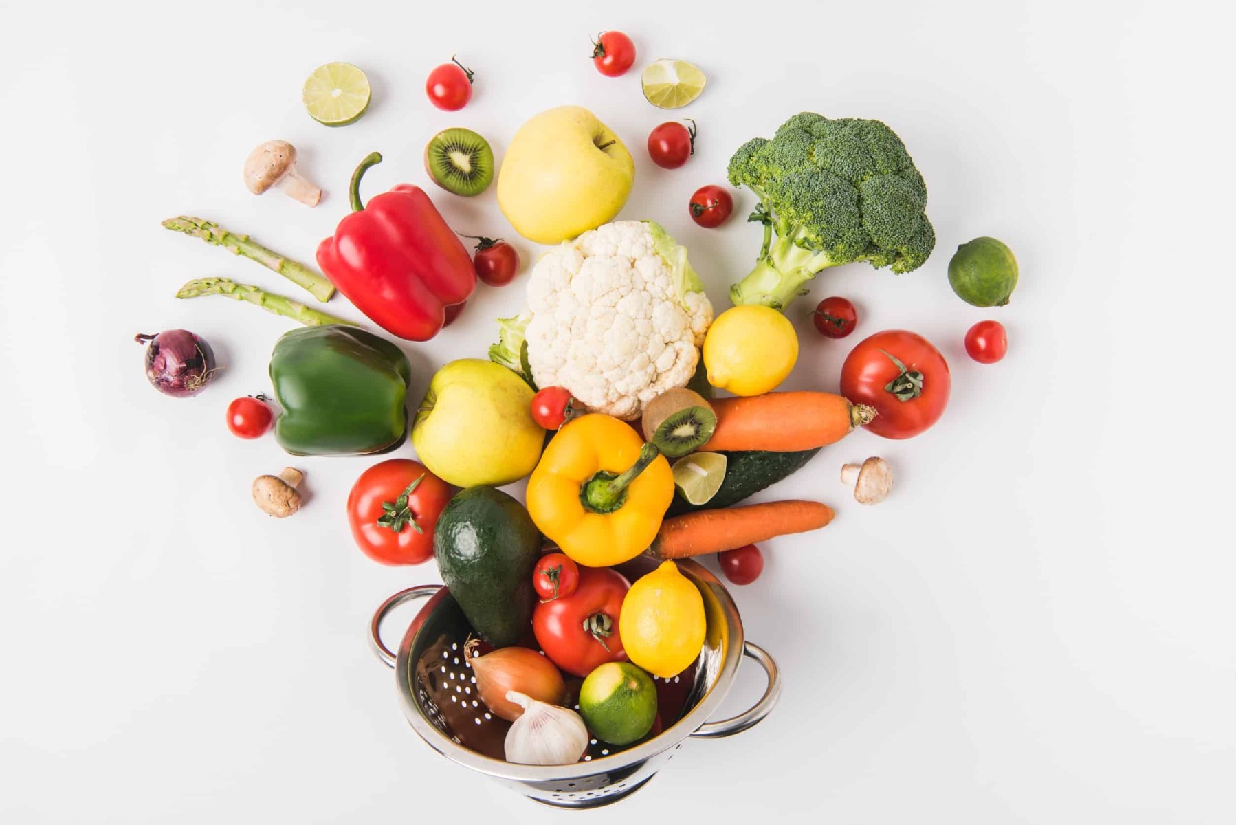 Nature's Palette: Yellow, Orange, White, Green Foods