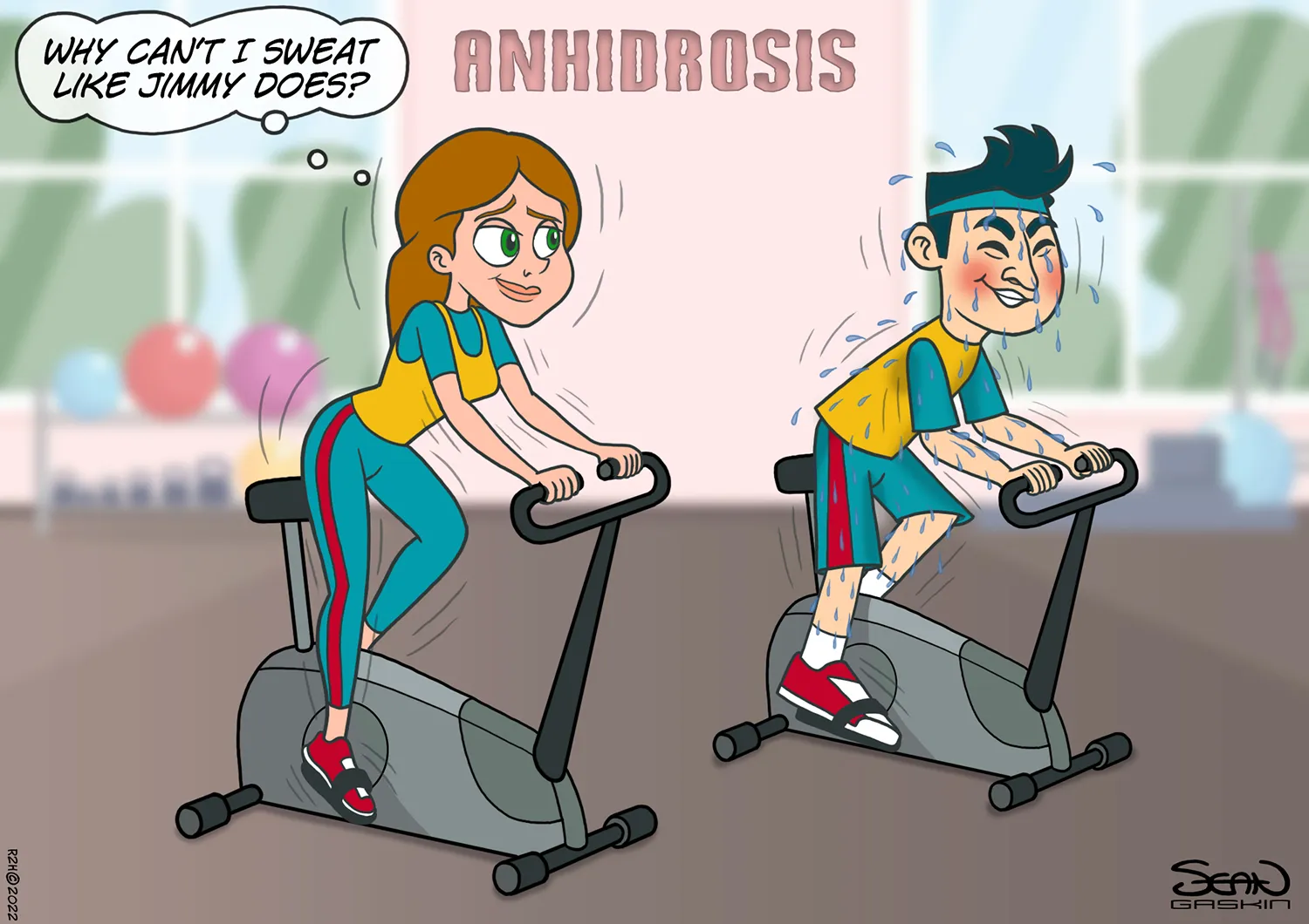 Ahidrosis, can't sweat