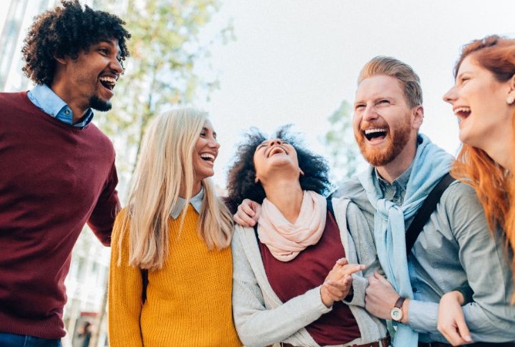 friends laughing