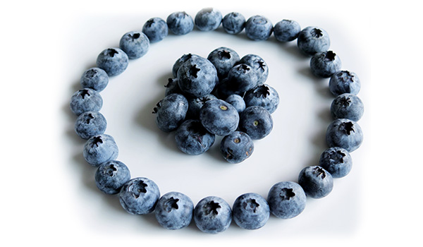 fresh ripe blueberries