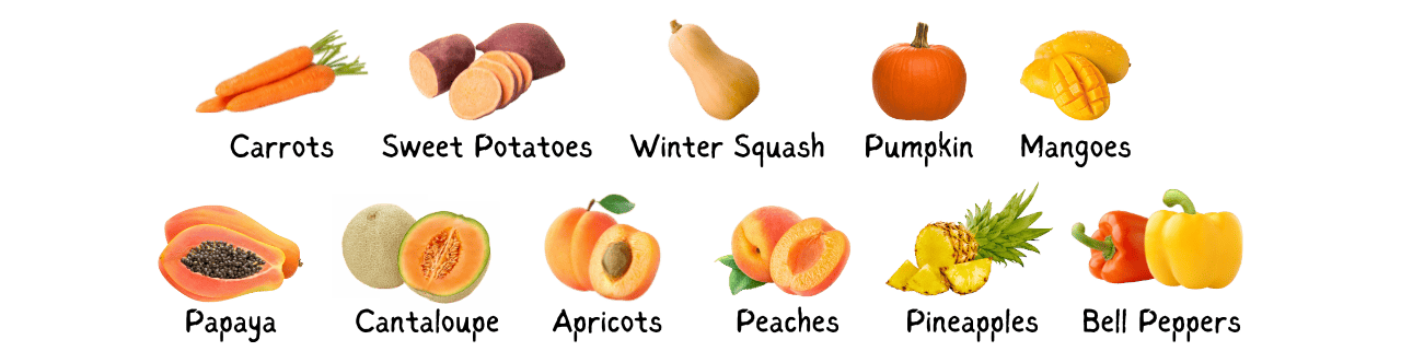 Radiant Yellow and Orange Foods