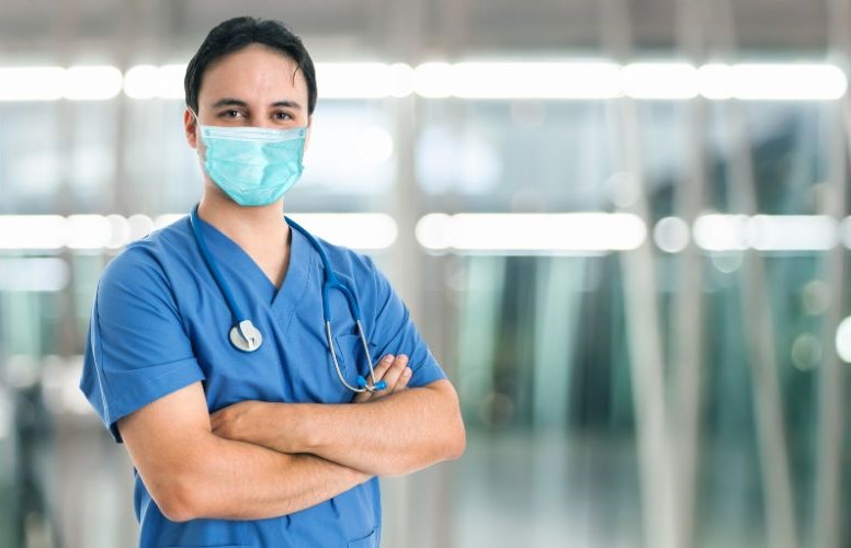 A solo picture of a doctor