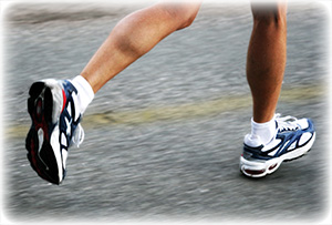running on concrete