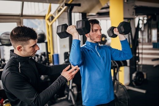 Lifting weight with a guide