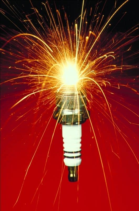 Sparking spark plug