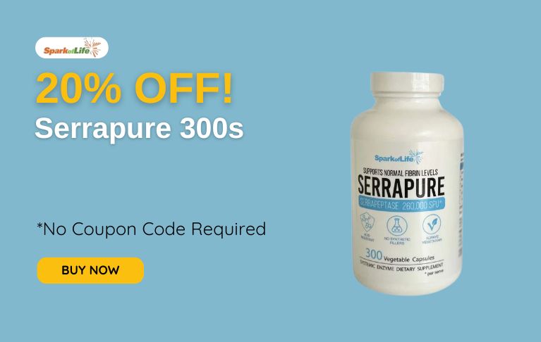 20% off on Serrapure 300s! No coupon  code required.