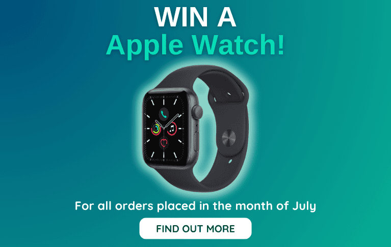 Win a Apple Watch! For all orders placed in the month of July
